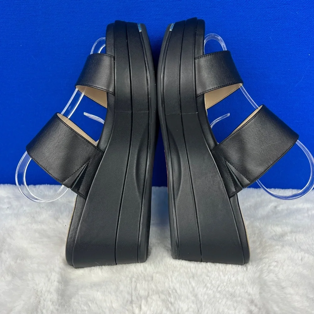 🚫|•GRAND AMBITION COLE HAAN•| Black Sandals Platform Dual Strap Size 8 - Picture 5 of 15